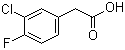 3-Chloro-4-fluorophenylacetic acid molecular structure (CAS 705-79-3)