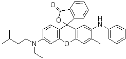 structure of CAS# 70516-41-5, 6'-(N-Isoamyl-N-ethylamino)-3'-methyl-2'-phenylaminofluoran;S 205; S 205 (dye); S 205 Black; Yamada S 205