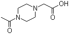 结构式 CAS# 705941-45-3, (4-乙酰基哌嗪-1-基)乙酸