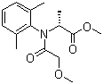 结构式 CAS# 70630-17-0, 精甲霜灵; N-(2-甲氧基乙酰基)-N-(2,6-二甲苯基)-D-丙氨酸甲酯