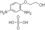 structure of CAS# 70643-20-8, 2-(2,4-Diaminophenoxy)ethanol sulfate