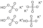 structure of CAS# 70693-62-8, Potassium peroxymonosulfate;Potassium peroxymonosulfate sulfate; Pentapotassium bis(peroxymonosulphate) bis(sulphate)