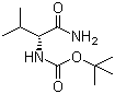 结构式 CAS# 70717-76-9, Boc-D-缬氨酰胺; N-叔丁氧羰基-D-缬氨酰胺