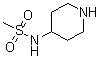结构式 CAS# 70724-72-0, N-(4-哌啶基)甲烷磺酰胺