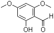 4,6-Dimethoxysalicylaldehyde molecular structure (CAS 708-76-9)