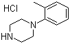 structure of CAS# 70849-60-4, N-(2-Methylphenyl)piperazine hydrochloride;1-(o-Tolyl)piperazine hydrochloride