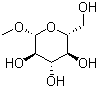 Methyl beta-D-glucopyranoside molecular structure (CAS 709-50-2)