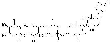 结构式 CAS# 71-63-6, 洋地黄毒甙