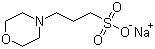 structure of CAS# 71119-22-7, MOPS sodium salt;3-(4-Morpholino)propanesulfonic acid sodium salt; 3-(N-Morpholino)propanesulfonic acid sodium salt