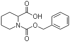 structure of CAS# 71170-88-2, N-Cbz-Piperidine-2-carboxylic acid;1-[(Benzyloxy)carbonyl]piperidine-2-carboxylic acid; (S)-1-N-Cbz-Pipecolinic acid