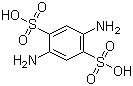 结构式 CAS# 7139-89-1, 2,5-二氨基-1,4-苯二磺酸
