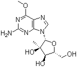 structure of CAS# 714249-80-6, 2'-C-Methyl-6-O-methylguanosine