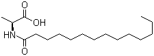 N-Tetradecanoyl-L-alanine molecular structure (CAS 71448-29-8)