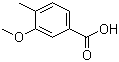 结构式 CAS# 7151-68-0, 3-甲氧基-4-甲基苯甲酸