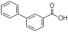 结构式 CAS# 716-76-7, 3-苯基苯甲酸; 联苯-3-羧酸