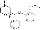 structure of CAS# 71620-89-8, Reboxetine;(2R)-rel-2-[(R)-(2-Ethoxyphenoxy)phenylmethyl]morpholine; Norebox; Prolift