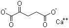 结构式 CAS# 71686-01-6, alpha-酮戊二酸钙盐; 2-氧代-1,5-戊二酸钙盐