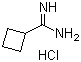 structure of CAS# 71690-89-6, Cyclobutanecarboximidamide hydrochloride;Monohydrochloride cyclobutanecarboximidamide