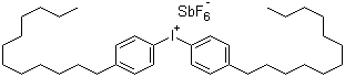 结构式 CAS# 71786-70-4, 双(4-十二烷基苯)碘鎓六氟锑酸盐