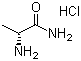 structure of CAS# 71810-97-4, (2R)-2-Aminopropanamide hydrochloride;D-Alaninamide hydrochloride