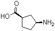 structure of CAS# 71830-08-5, (1R,3S)-3-Aminocyclopentanecarboxylic acid