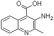 结构式 CAS# 71881-80-6, 3-氨基-2-甲基-4-喹啉甲酸