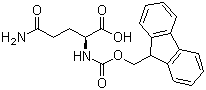 结构式 CAS# 71989-20-3, Fmoc-L-谷氨酰胺; 芴甲氧羰基-L-谷氨酰胺