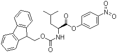 结构式 CAS# 71989-25-8, N-芴甲氧羰基-L-亮氨酸 4-硝基苯酯