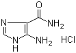 structure of CAS# 72-40-2, 4-Amino-5-imidazolecarboxamide hydrochloride;AICA; 5-Aminoimidazole-4-carboxamide hydrochloride