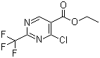 结构式 CAS# 720-01-4, 2-三氟甲基-4-氯嘧啶-5-羧酸乙酯