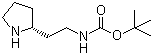structure of CAS# 720000-05-5, [2-(2R)-2-Pyrrolidinylethyl]carbamic acid tert-butyl ester