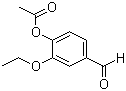structure of CAS# 72207-94-4, 2-Ethoxy-4-formylphenyl acetate;4-Acetoxy-3-ethoxybenzaldehyde