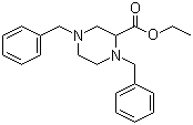 结构式 CAS# 72351-59-8, 1,4-二苄基哌嗪-2-羧酸乙酯