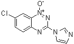 structure of CAS# 72459-58-6, Triazoxide;7-Chloro-3-(1H-imidazol-1-yl)-1,2,4-benzotriazine 1-oxide