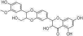 structure of CAS# 72581-71-6, Isosilybin;2-(2,3-Dihydro-2-(4-hydroxy-3-methoxyphenyl)-3-(hydroxymethyl)-1,4-benzodioxin-6-yl)-2,3-dihydro-3,5,7-trihydroxy-4H-1-benzopyran-4-one