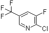 结构式 CAS# 72600-67-0, 2-氯-3-氟-5-(三氟甲基)吡啶