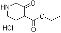 structure of CAS# 72738-09-1, 3-Oxo-4-piperidinecarboxylic acid ethyl ester hydrochloride;4-(Ethoxycarbonyl)-3-oxopiperidinium chloride