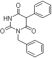 structure of CAS# 72846-00-5, 1-Benzyl-5-phenylbarbituric acid;1-Phenylmethyl-5-phenyl-barbituric acid