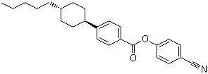 structure of CAS# 72928-55-3, 4-Cyanophenyl trans-4-(4-pentylcyclohexyl)benzoate;trans-4-(4-Pentylcyclohexyl)benzoic acid 4-cyanophenyl ester