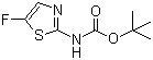 structure of CAS# 731018-54-5, (5-Fluoro-2-thiazolyl)carbamic acid 1,1-dimethylethyl ester