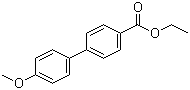 结构式 CAS# 732-80-9, 4'-甲氧基-1,1'-联苯-4-羧酸乙酯