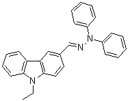 结构式 CAS# 73276-70-7, 9-乙基-3-咔唑甲醛二苯基腙