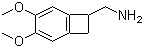 structure of CAS# 73344-75-9, 4,5-Dimethoxy-1-(aminomethyl)benzocyclobutane;3,4-Dimethoxybicyclo[4.2.0]octa-1,3,5-triene-7-methanamine