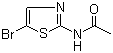 结构式 CAS# 7336-54-1, 2-乙酰氨基-5-溴-1,3-噻唑