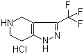 structure of CAS# 733757-78-3, 3-(Trifluoromethyl)-4,5,6,7-tetrahydro-1H-pyrazolo[4,3-c]pyridine hydrochloride