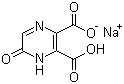 6-Oxo-1,6-dihydropyrazine-2,3-dicarboxylic acid monosodium salt molecular structure (CAS 73403-49-3)