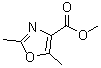 结构式 CAS# 73537-07-2, 2,5-二甲基-4-恶唑羧酸甲酯