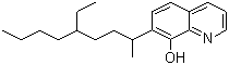 structure of CAS# 73545-11-6, Kelex-100;7-(4-Ethyl-1-methylocty)-8-hydroxyquinoline; 7-(4-Ethyl-1-methyloctyl)quinolin-8-ol