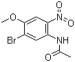 N-(5-溴-4-甲氧基-2-硝基苯基)乙酰胺分子结构 (CAS 7357-66-6)