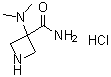 结构式 CAS# 736994-13-1, 3-(二甲基氨基)-3-吖丁啶甲酰胺单盐酸盐